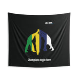 B180 Teamwork and Togetherness Sportswear Indoor Wall Tapestry