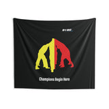 B180 Teamwork and Togetherness Sportswear Indoor Wall Tapestry