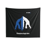 B180 Teamwork and Togetherness Sportswear Indoor Wall Tapestry