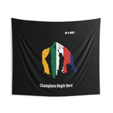 B180 Teamwork and Togetherness Sportswear Indoor Wall Tapestry