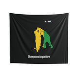 B180 Teamwork and Togetherness Sportswear Indoor Wall Tapestry