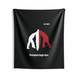 B180 Teamwork and Togetherness Sportswear Indoor Wall Tapestry