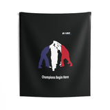 B180 Teamwork and Togetherness Sportswear Indoor Wall Tapestry