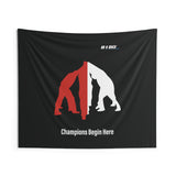 B180 Teamwork and Togetherness Sportswear Indoor Wall Tapestry