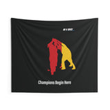 B180 Teamwork and Togetherness Sportswear Indoor Wall Tapestry