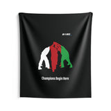 B180 Teamwork and Togetherness Sportswear Indoor Wall Tapestry