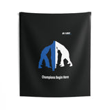 B180 Teamwork and Togetherness Sportswear Indoor Wall Tapestry