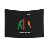 B180 Teamwork and Togetherness Sportswear Indoor Wall Tapestry