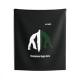 B180 Teamwork and Togetherness Sportswear Indoor Wall Tapestry