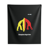 B180 Teamwork and Togetherness Sportswear Indoor Wall Tapestry