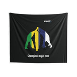 B180 Teamwork and Togetherness Sportswear Indoor Wall Tapestry