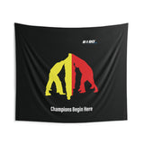 B180 Teamwork and Togetherness Sportswear Indoor Wall Tapestry