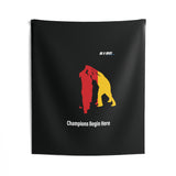 B180 Teamwork and Togetherness Sportswear Indoor Wall Tapestry