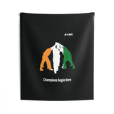 B180 Teamwork and Togetherness Sportswear Indoor Wall Tapestry