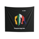 B180 Teamwork and Togetherness Sportswear Indoor Wall Tapestry