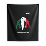 B180 Teamwork and Togetherness Sportswear Indoor Wall Tapestry