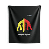 B180 Teamwork and Togetherness Sportswear Indoor Wall Tapestry