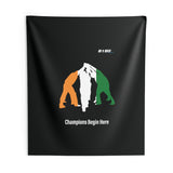 B180 Teamwork and Togetherness Sportswear Indoor Wall Tapestry