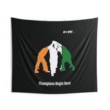 B180 Teamwork and Togetherness Sportswear Indoor Wall Tapestry