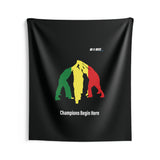 B180 Teamwork and Togetherness Sportswear Indoor Wall Tapestry