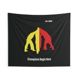 B180 Teamwork and Togetherness Sportswear Indoor Wall Tapestry