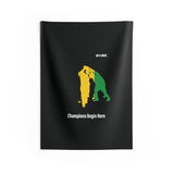 B180 Teamwork and Togetherness Sportswear Indoor Wall Tapestry