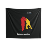 B180 Teamwork and Togetherness Sportswear Indoor Wall Tapestry