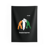 B180 Teamwork and Togetherness Sportswear Indoor Wall Tapestry