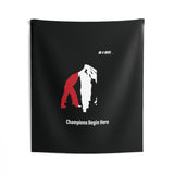 B180 Teamwork and Togetherness Sportswear Indoor Wall Tapestry