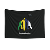 B180 Teamwork and Togetherness Sportswear Indoor Wall Tapestry