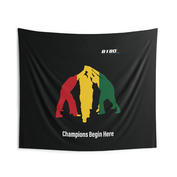 B180 Teamwork and Togetherness Sportswear Indoor Wall Tapestry