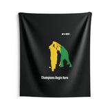 B180 Teamwork and Togetherness Sportswear Indoor Wall Tapestry