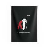 B180 Teamwork and Togetherness Sportswear Indoor Wall Tapestry