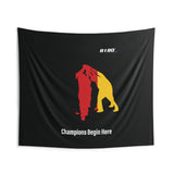 B180 Teamwork and Togetherness Sportswear Indoor Wall Tapestry