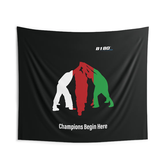 B180 Teamwork and Togetherness Sportswear Indoor Wall Tapestry