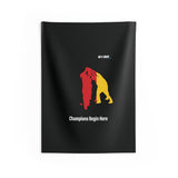 B180 Teamwork and Togetherness Sportswear Indoor Wall Tapestry