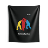 B180 Teamwork and Togetherness Sportswear Indoor Wall Tapestry