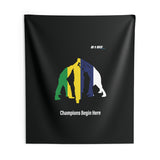 B180 Teamwork and Togetherness Sportswear Indoor Wall Tapestry