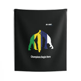 B180 Teamwork and Togetherness Sportswear Indoor Wall Tapestry