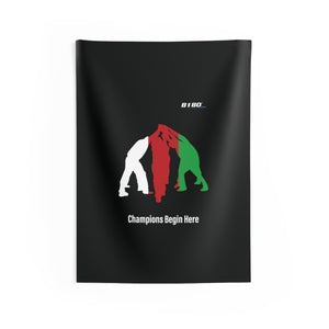 B180 Teamwork and Togetherness Sportswear Indoor Wall Tapestry