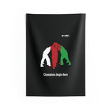 B180 Teamwork and Togetherness Sportswear Indoor Wall Tapestry