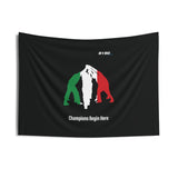 B180 Teamwork and Togetherness Sportswear Indoor Wall Tapestry