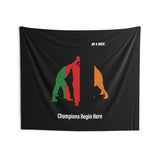 B180 Teamwork and Togetherness Sportswear Indoor Wall Tapestry