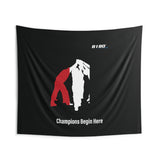 B180 Teamwork and Togetherness Sportswear Indoor Wall Tapestry