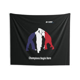 B180 Teamwork and Togetherness Sportswear Indoor Wall Tapestry