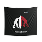 B180 Teamwork and Togetherness Sportswear Indoor Wall Tapestry