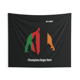 B180 Teamwork and Togetherness Sportswear Indoor Wall Tapestry