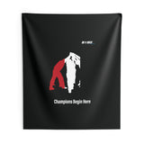 B180 Teamwork and Togetherness Sportswear Indoor Wall Tapestry