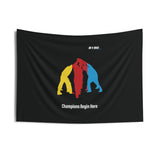 B180 Teamwork and Togetherness Sportswear Indoor Wall Tapestry