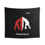 B180 Teamwork and Togetherness Sportswear Indoor Wall Tapestry